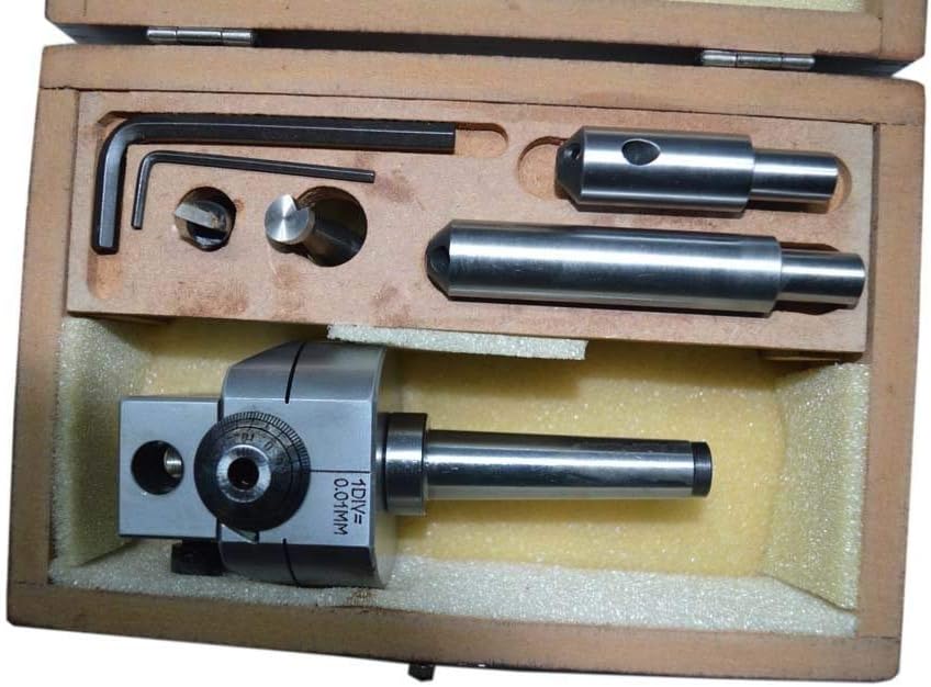 BORING HEAD 62 MM WITH MT2 SHANK + 9 PCS CARBIDE BRAZED BORING BARS - NEW SET