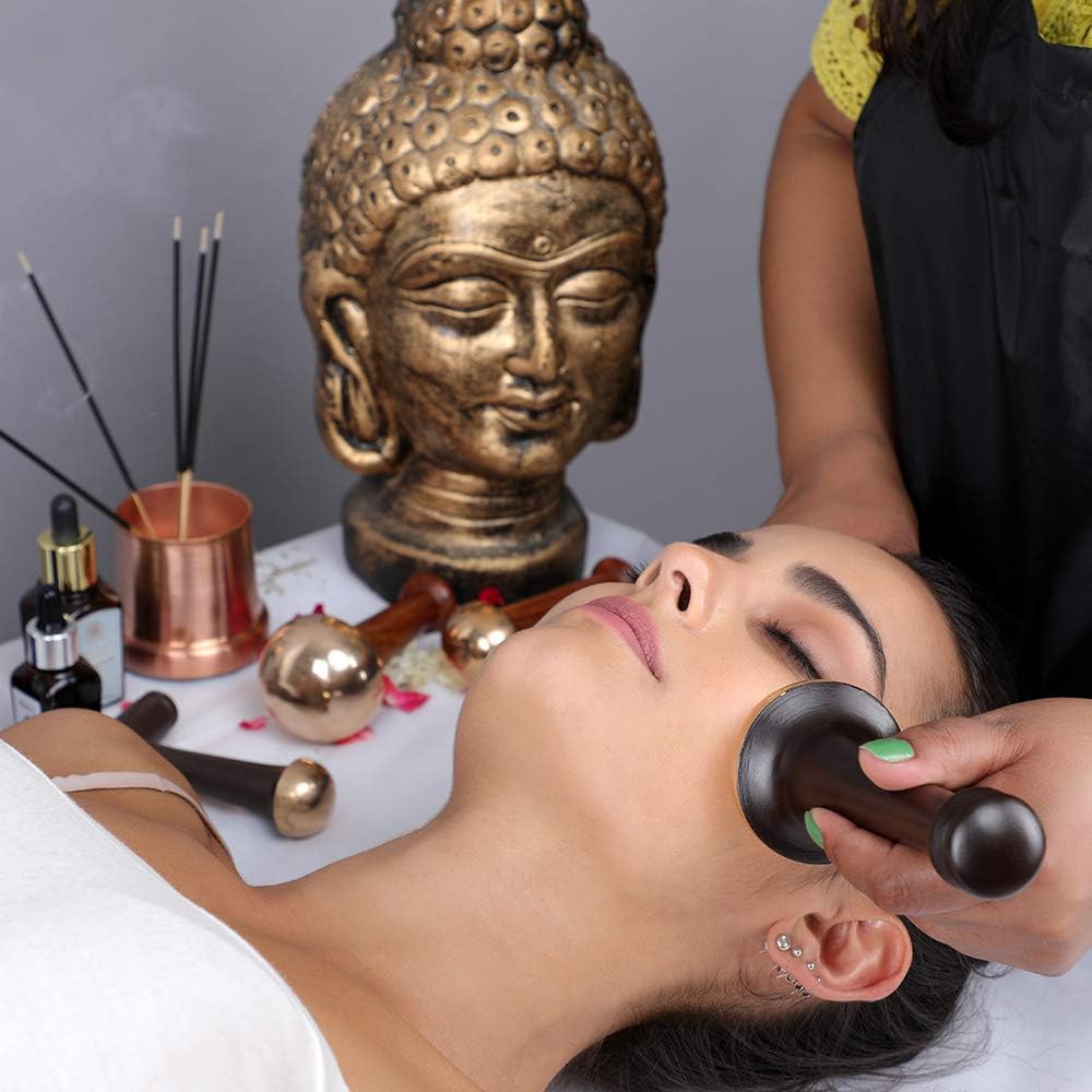 Kansa Wand - Authentic 3 Metal Bronze Massage Tool (Medium)