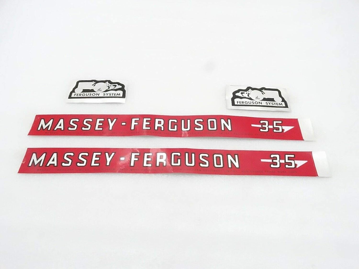 Royal Crusaders Massey Ferguson 35 Tractor Decal Sticker Transfer Set