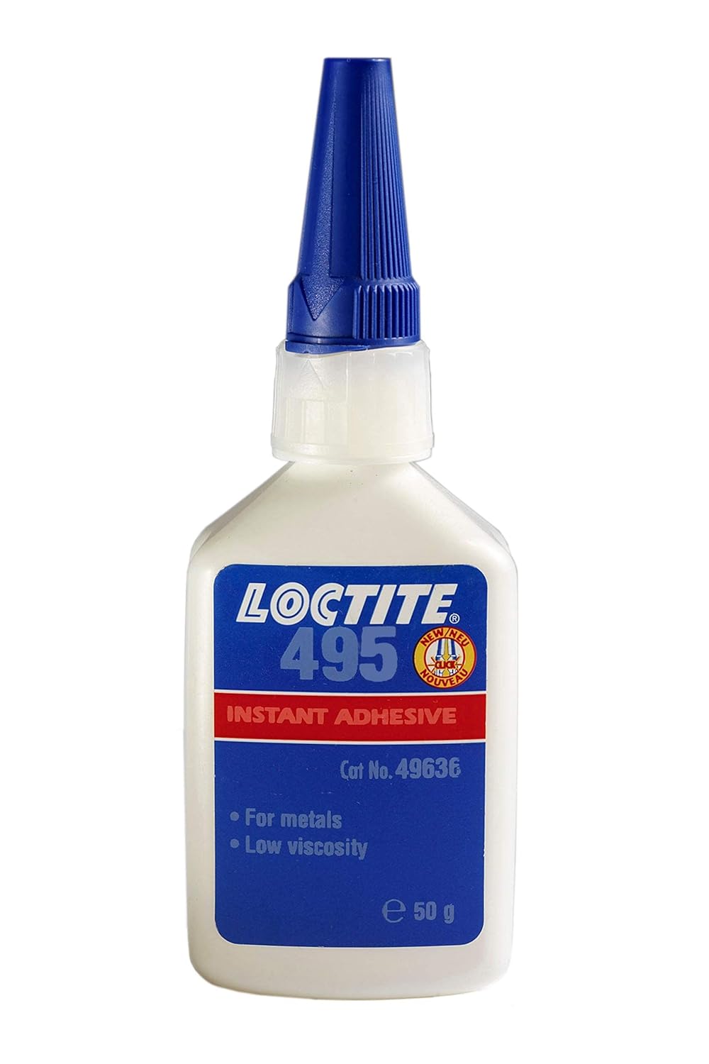 Loctite 495 Super Bonder 442-49550 1oz Instant Adhesive, Clear Color