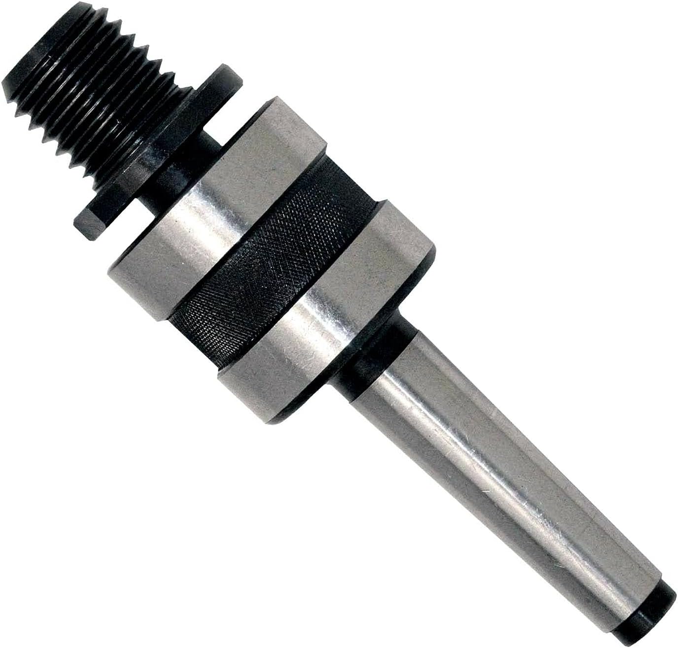 Woodworking Live Tailstock Chuck Adapter 1" x 8 TPI Thread 4MT Mount With 2" - 3 Jaw Chuck Reversible Jaws & Keys