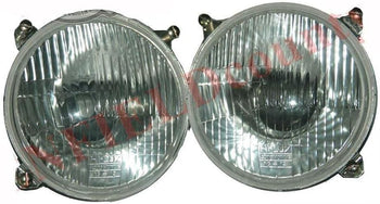 TAURISH Head Light Lamp Beam Assembly Dome 2 Units 'Massey Ferguson' Tafe Tractor