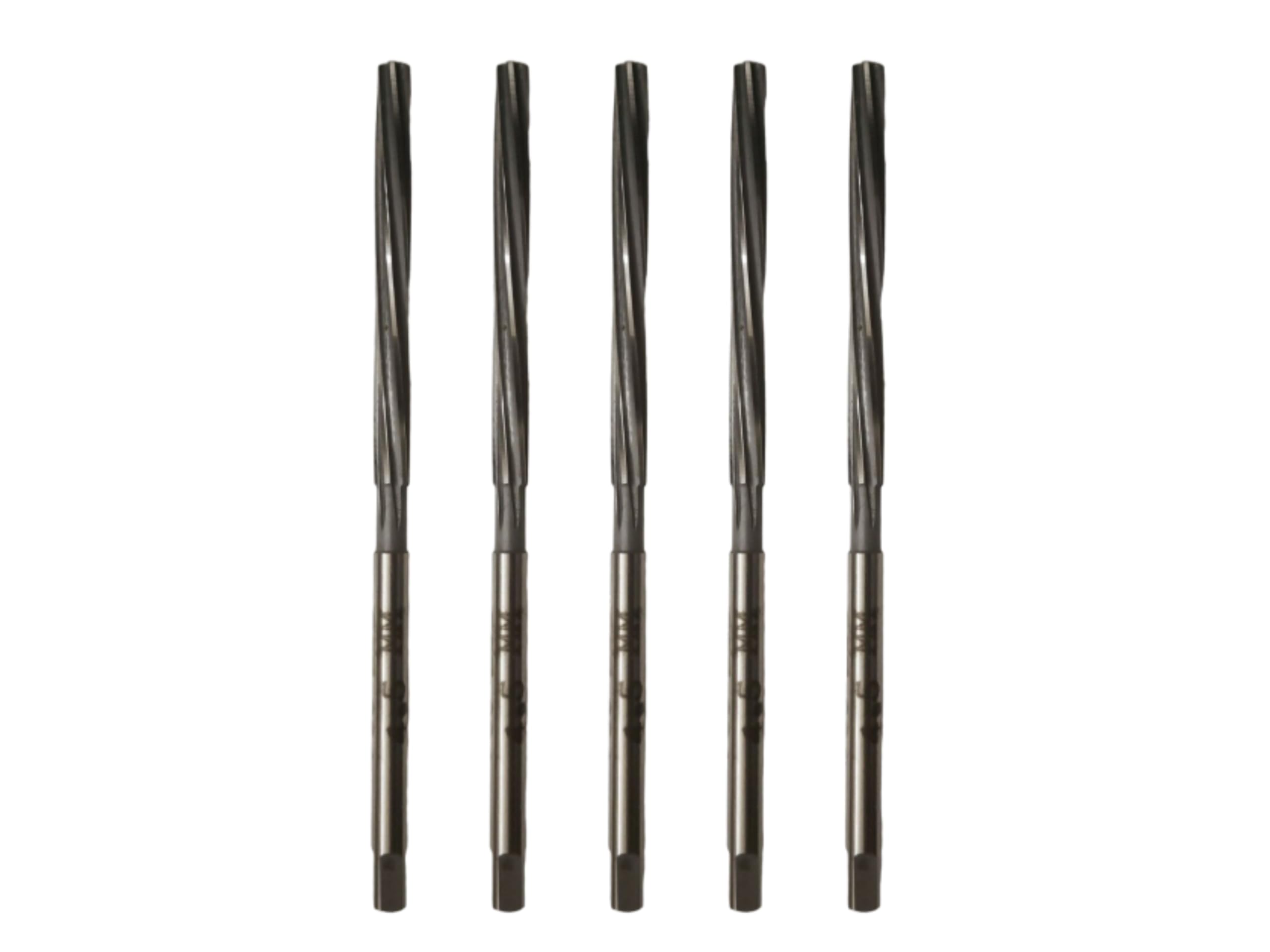 TAURISH HSS Valve Stem Guide Reamers Set of 5 Pieces, 8mm to 12mm, Precision Automotive Tool, 6" Long