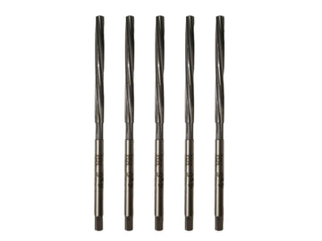 TAURISH HSS Valve Stem Guide Reamers Set of 5 Pieces, 8mm to 12mm, Precision Automotive Tool, 6" Long