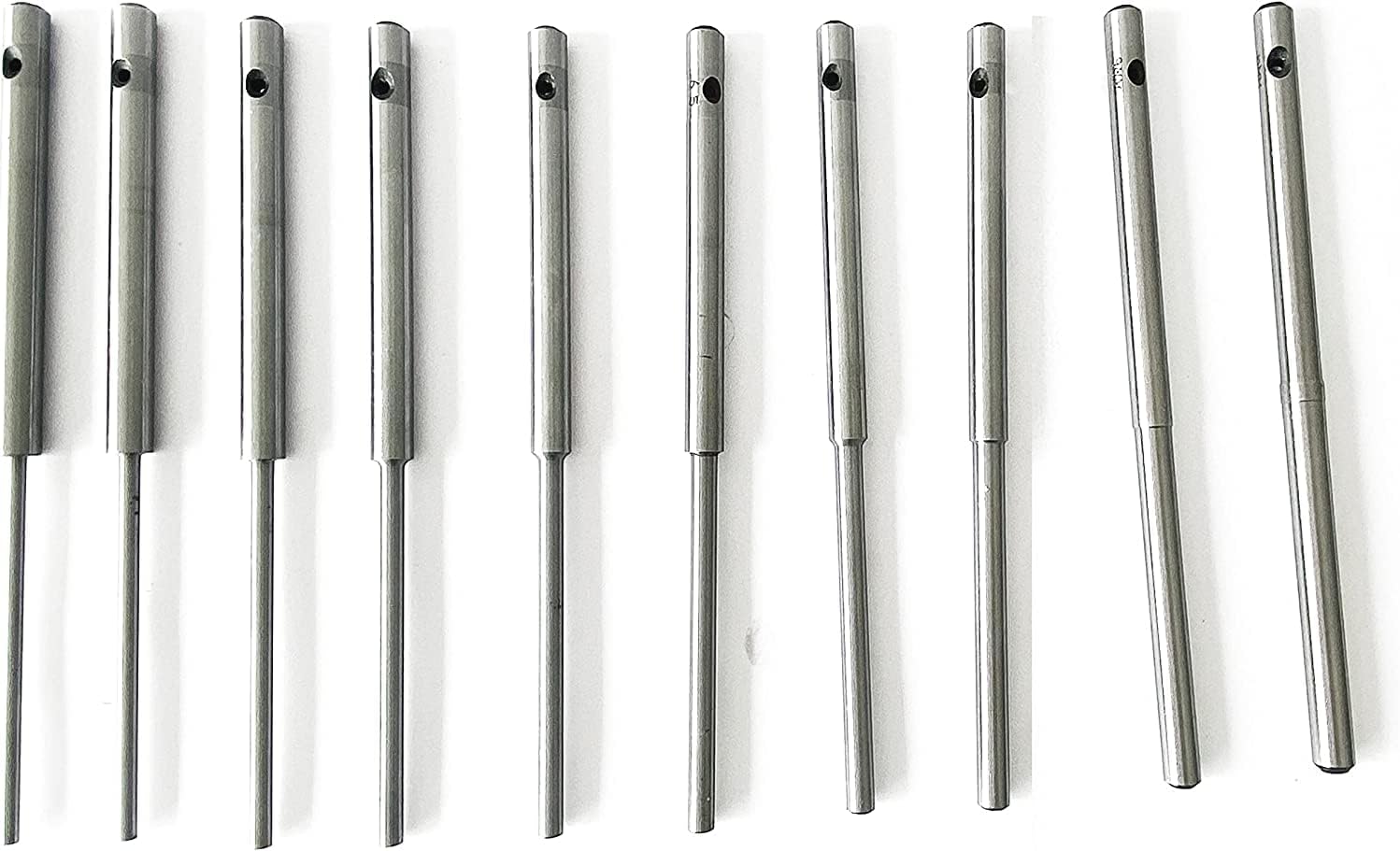 TAURISH Valve Seat Grinder Stone Holder 11/16" with 10 Pieces Sioux Pilot Sizes From 4.5mm to 12mm (Top 0.38 inches)