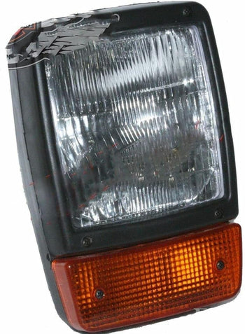 TAURISH Front Headlight Headlamp With H4 Bulb & Indicator Assey JCB Backhoe Dumpers
