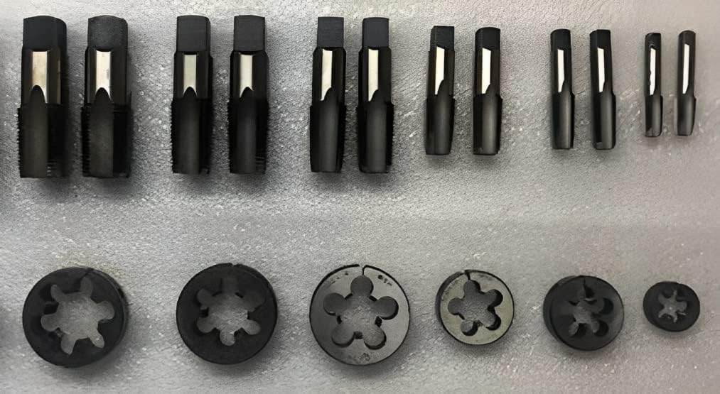TAURISH BSP/BSPP (British Standard Pipe) Tap and Die Set 18 Piece