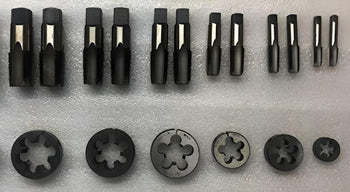 TAURISH BSP/BSPP (British Standard Pipe) Tap and Die Set 18 Piece