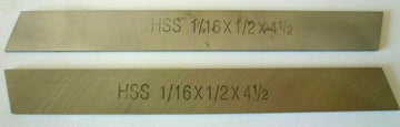 TAURISH 2 Pieces HSS Mini Metal Lathe Cut-Off Blades M2 Tool Steel 1/16" x 1/2" x 4-1/2" for Steel and Non-Ferrous Metals