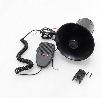 Royal Crusaders 3 Tone Electronic 12V Siren/Horn Suitable for Universal CAR Jeep Bus