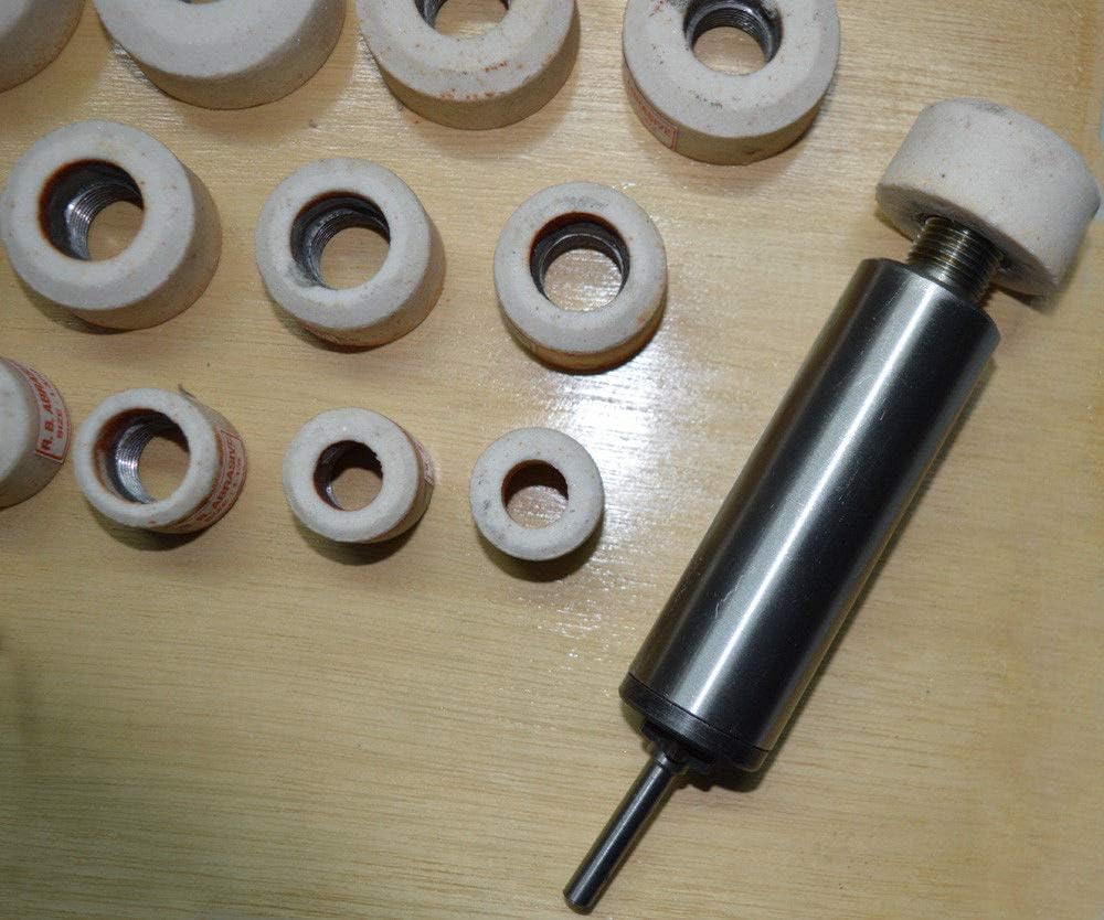 SIOUX WHITE 24 PCS - 1" TO 2.1/2" VALVE SEAT GRINDER STONE SET + STONE HOLDER