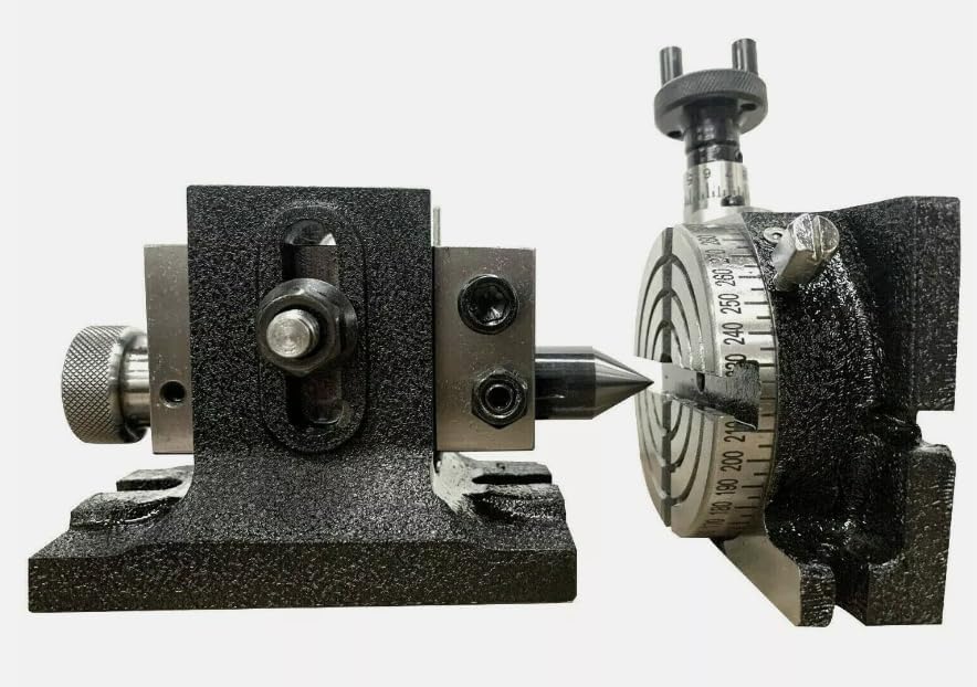 Taurish Rotary Table 3" 80mm Horizontal Vertical Low Profile With Single Bolt Tailstock