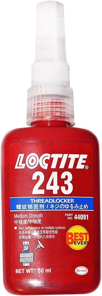 Loctite 243 Threadlocker Blue Liquid 50 ml Bottle - Pack of 1