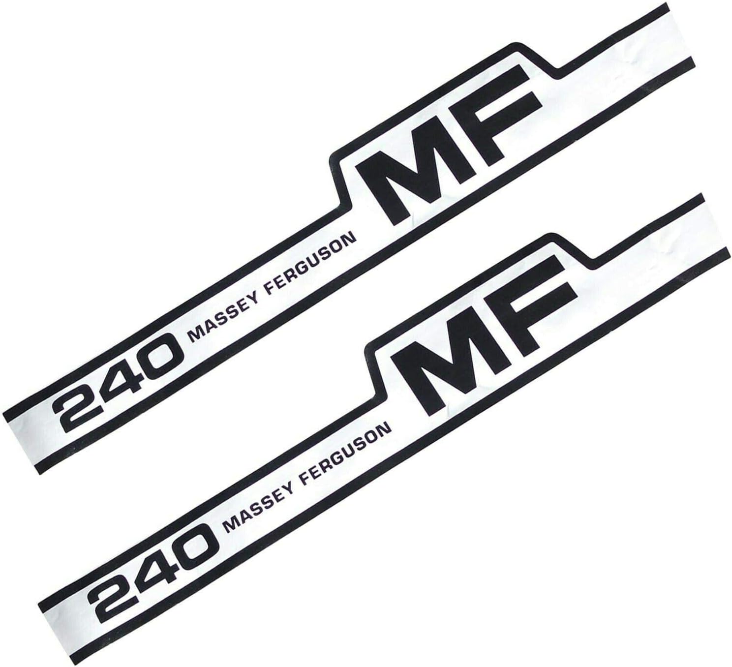 TAURISH Massey Ferguson 240 Tractor Bonnet Side Decal Emblem Sticker Set Of 2 Unit