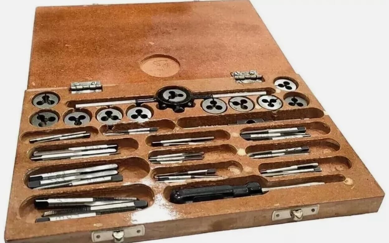 Taurish Tap British Association Set Complete Tap and Dies Set 0 To 10 BA