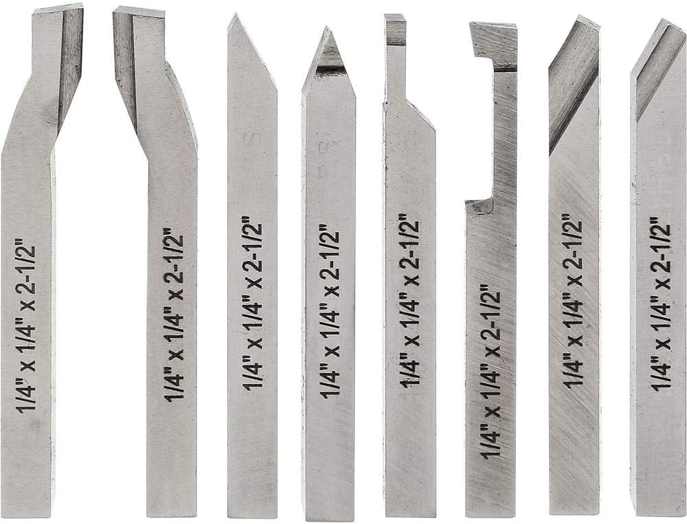 Grizzly H5870 8-Piece HSS 1/4-Inch Mini Too Length Set