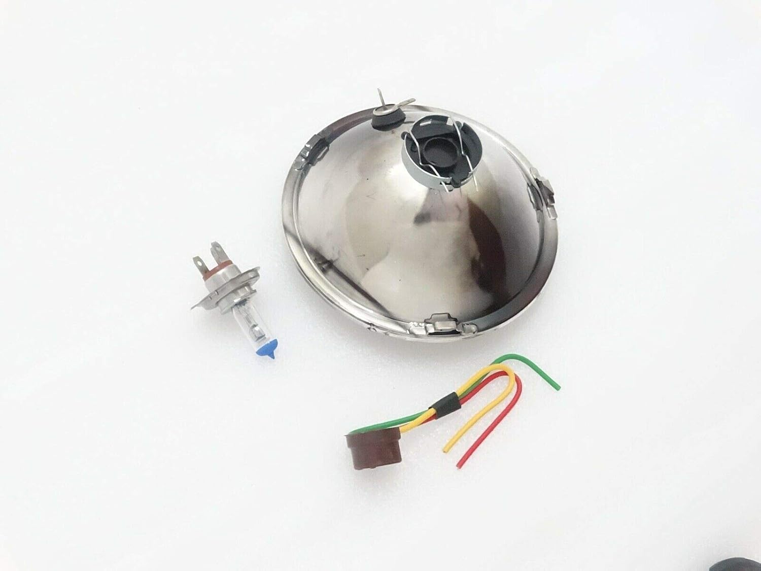 Royal Crusaders Universal Parking Head Light 7" With H4 Bulb & Holder