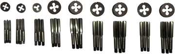 BSB BSCY CEI CYCLE 26 TPI TAP DIE SET 1/4" - 3/4" HARD TO FIND 36 PCS SET - 60 DEGREE ANGLE