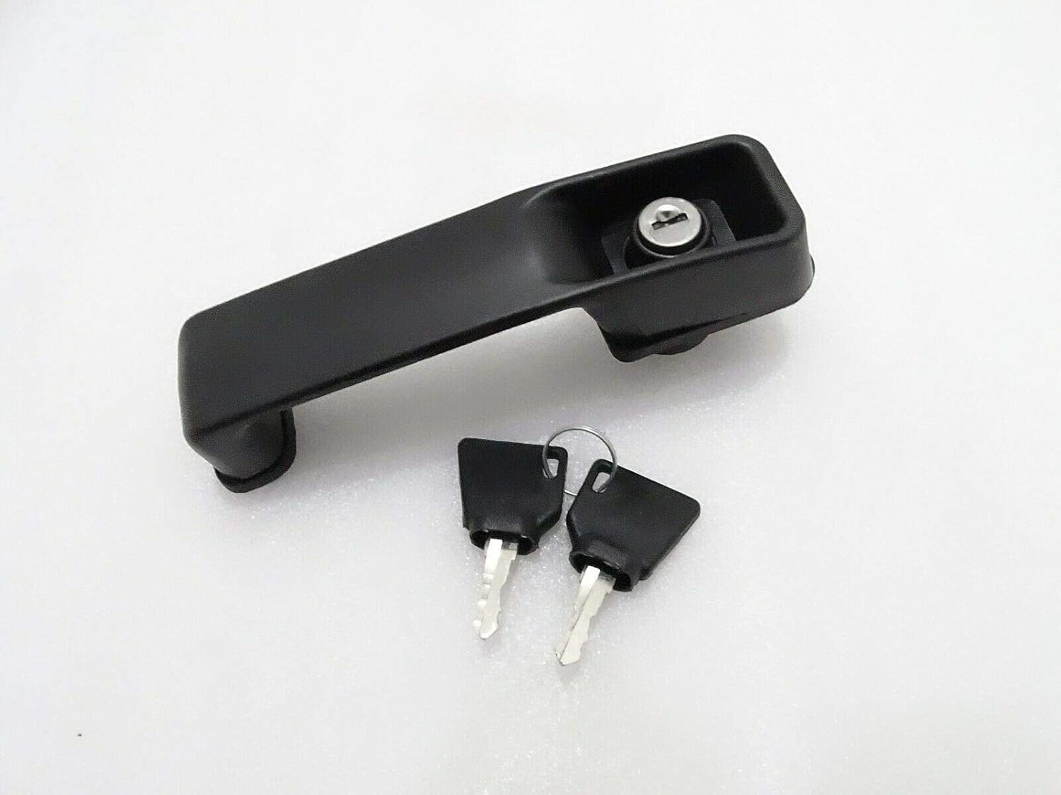 Royal Crusaders JCB 3DX 3CX BLACK PLASTIC DOOR LOCK HANDLE WITH 2 KEYS