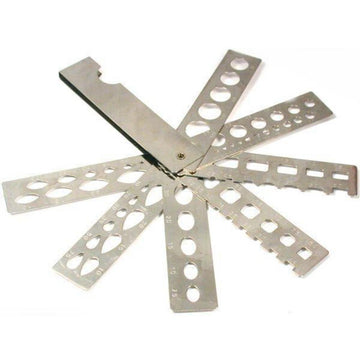 Gear Tooth Profile Gauge 6 to 80 D.P 22 Profiles 14 Leafs 14.1/2" PA - Imperial