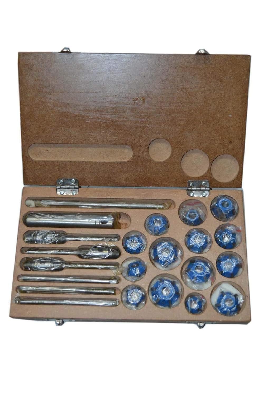 AI 14 Pcs Valve Seat Cutter Kit Carbide Tipped With 3 Stems 3 Remr 2 Drv Arbours