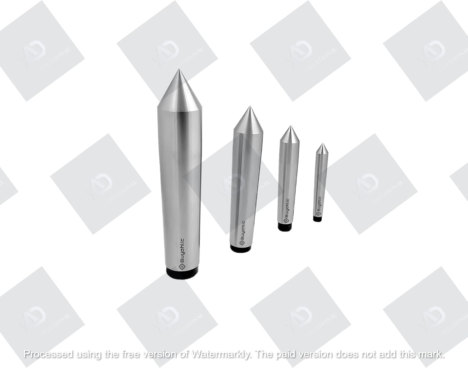 Tool Steel 60° Dead Center - Hard & Ground - Lathe, Drill, Mill, Grinder Engineering Tools (Set of 4 Pcs)
