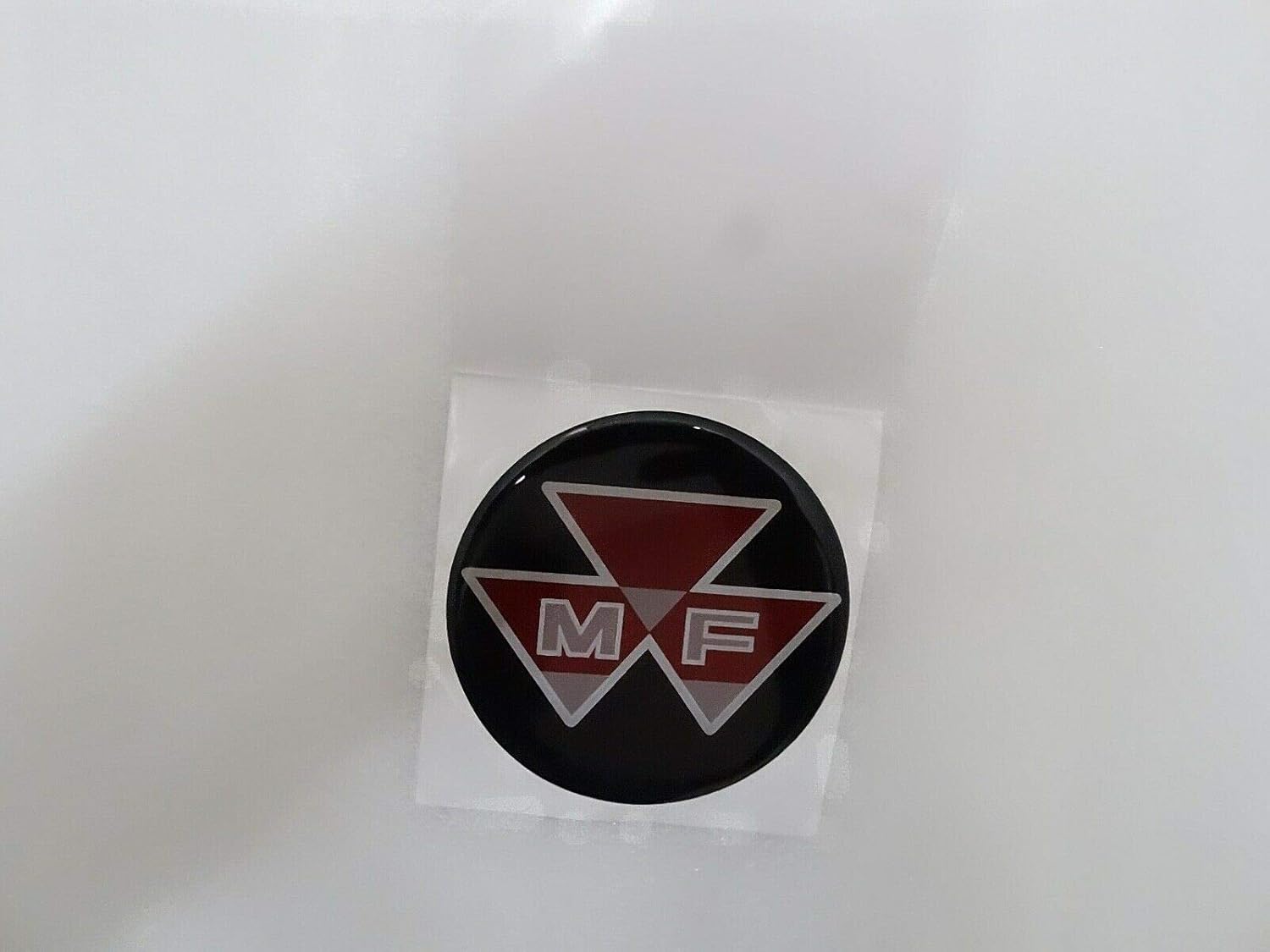 Royal Crusaders Massey Ferguson Round Black Red Logo Sticker Unit 90mm