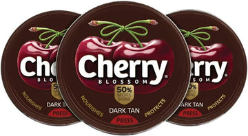Cherry Blossom Wax Shoe Polish (Dark Tan), 15 gm (Pack of 3)