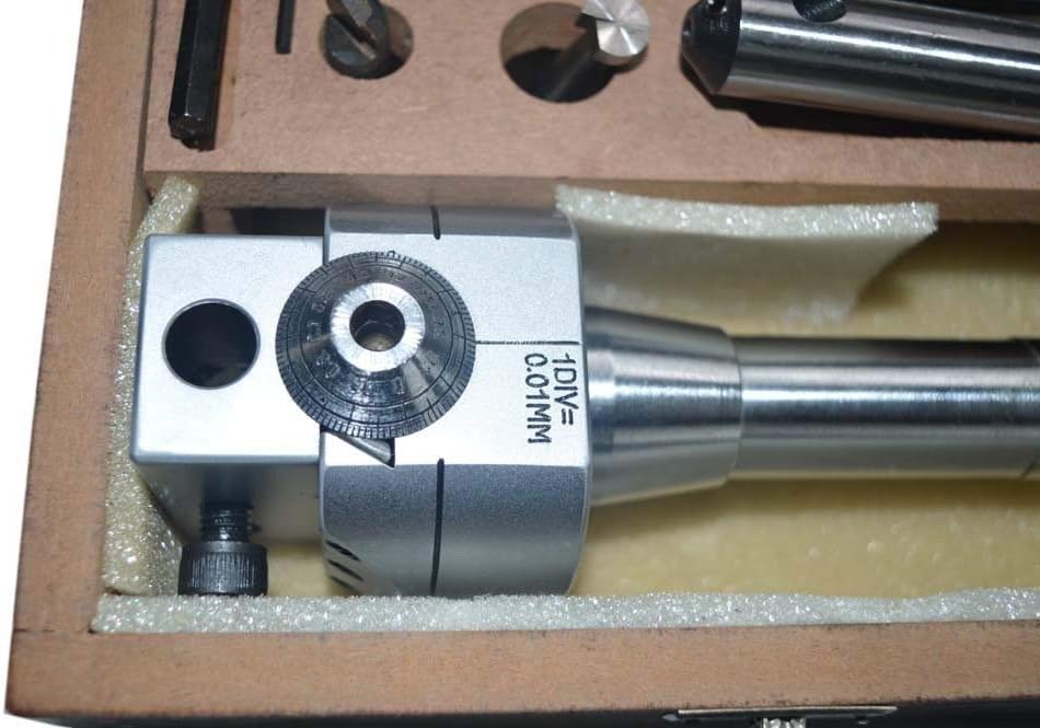 BORING HEAD 62 MM WITH R8 SHANK FOR MILLING MACHINES M12 DRAWBAR - NEW PRECISION