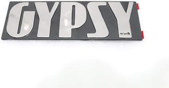 SUZUKI GYPSY PLASTIC CHROME MONOGRAM BADGE EMBLEM