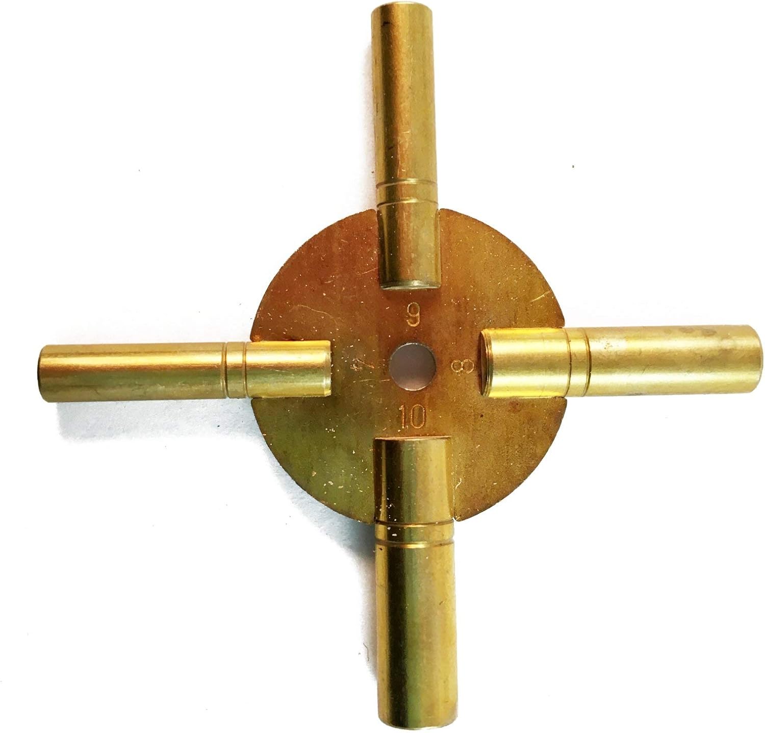 Clock Winding Key - Brass (Even) Antique and Grandfather Key (Even) (5190)