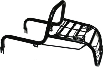 RS Vintage Parts RSV-B00ZFS3HI4-00795 Black Powder Coated Rear Luggage Carrier Unit + Tail LI ght Guard Enfield