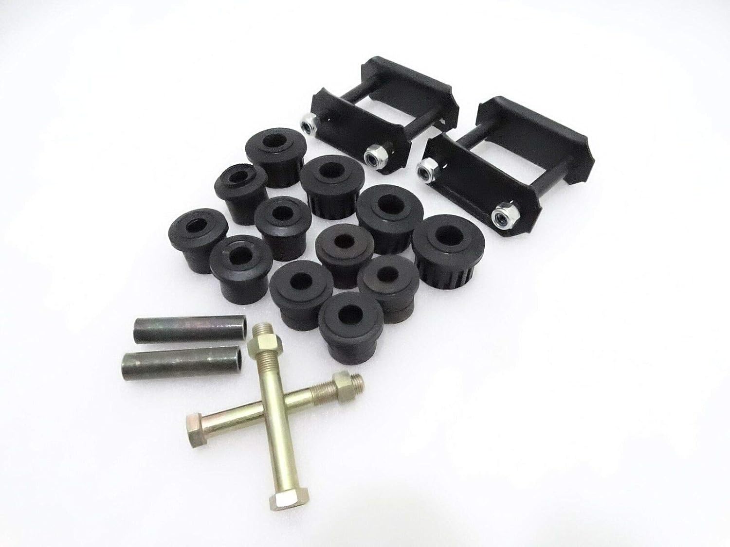 SUZUKI GYPSY SHACKELES w/BUSHINGS, SPACERS & BOLT KIT