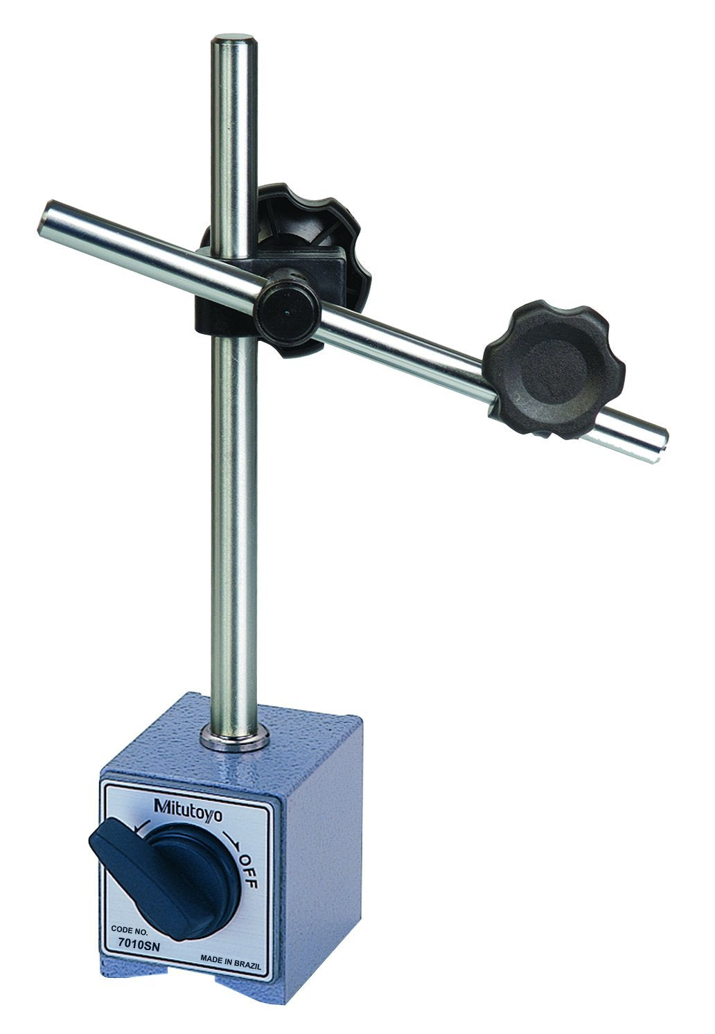 Mitutoyo 7010S, Magnetic Base, For 3/8" and 6mm/8mm Stems, On/Off Switch, 132 Lbf Magnetic Pull