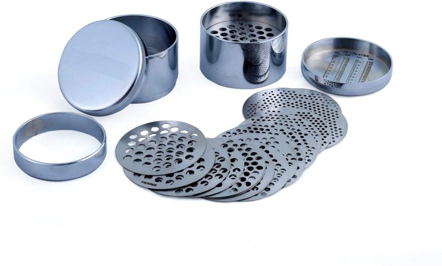 DIAMOND SIEVE 33 MM SET OF 42 PLATES JEWELRY TOOL MEASURE GEMSTONES ECO MODEL
