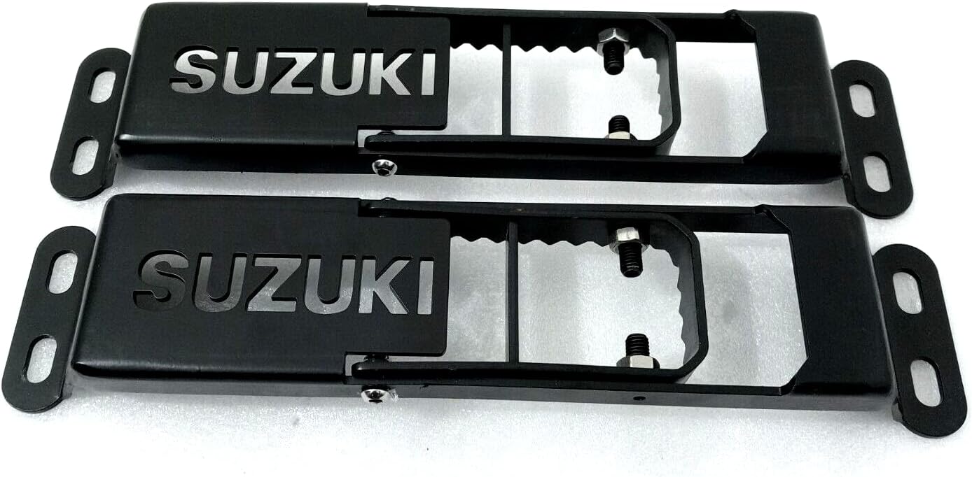 TAURISH for Suzuki Samurai Sierra Gypsy Door Hinge Step Foot Peg Metal Foldable Black