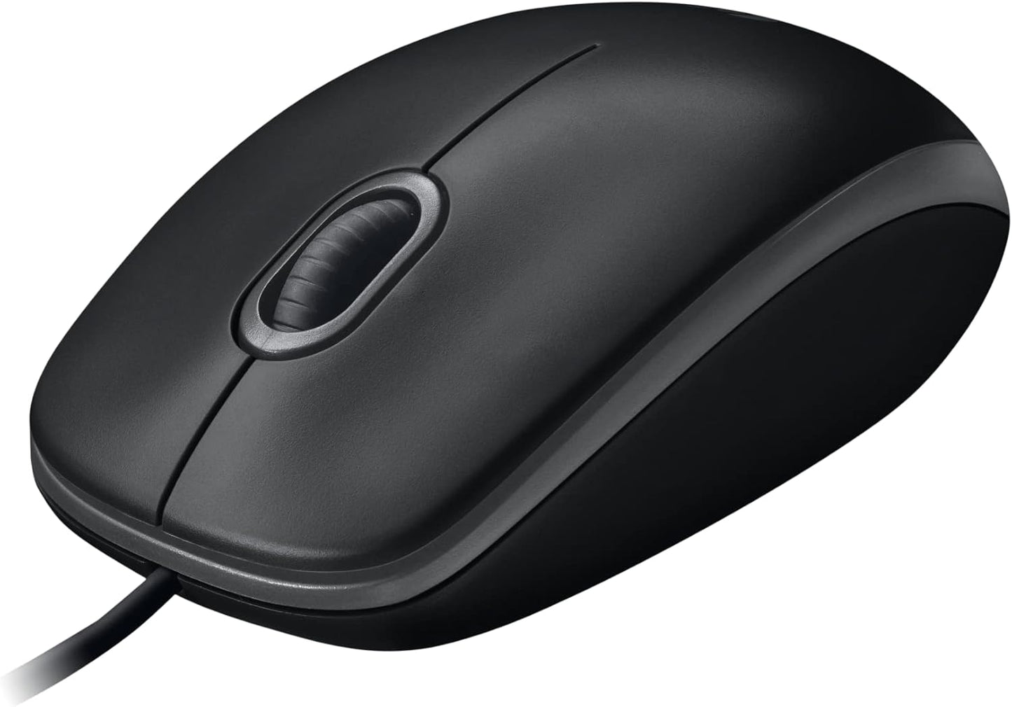 Logitech M100 Corded Mouse – Wired USB Mouse for Computers and Laptops, for Right or Left Hand Use, Black