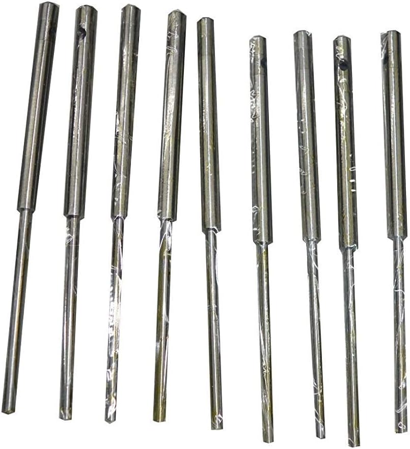 SIOUX VALVE SEAT GRINDER PILOT SET 5.5,6,6.5,7,8,9,10,11,12 MM TOP 0.385
