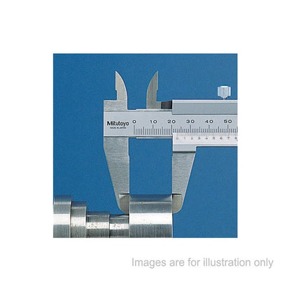 Mitutoyo 531-128 Vernier Calipers, Stainless Steel, for Inside, Outside, Depth and Step Measurements, Inch/Metric, 0"/0mm-6"/150mm Range, +/-0.0011"/0.03mm Accuracy, 0.001"/0.02mm Resolution, 40mm Jaw Depth