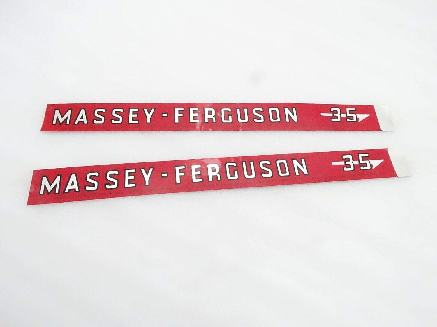 Royal Crusaders Massey Ferguson 35 Bonnet Hood Sticker Set