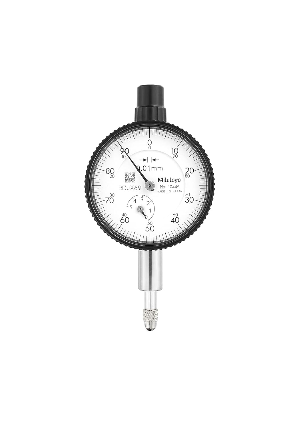 Mitutoyo 1044A Dial Indicator DG 0.01 Grad, 0-5mm Range
