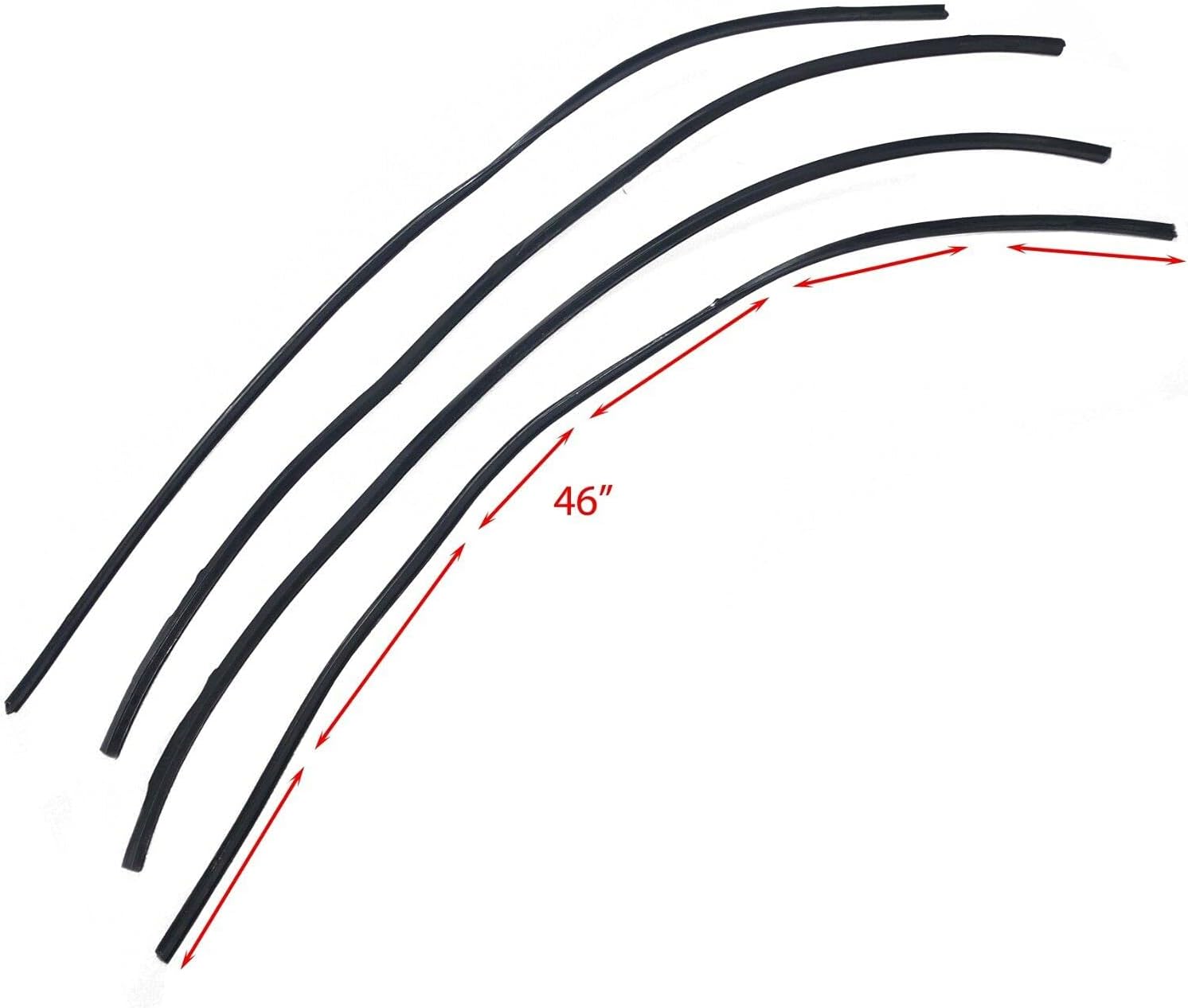 AEspares Suzuki Samurai SJ Gypsy Wheel Arch Protector Extension Guard Edging Strips