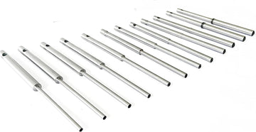TAURISH 12 Pieces Sioux Valve Seat Grinder Straight Pilots Grinding Stems Hardened (Top 0.385 inches) Sizes From 4mm to 12mm