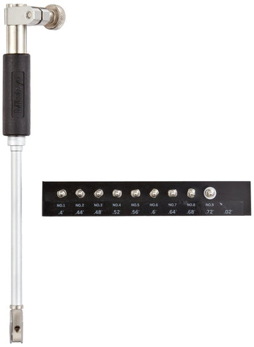 Mitutoyo 511-205 Dial Bore Gauge for Small Holes, 0.4-0.75" Range, Without Dial Gauge or Protector Cover
