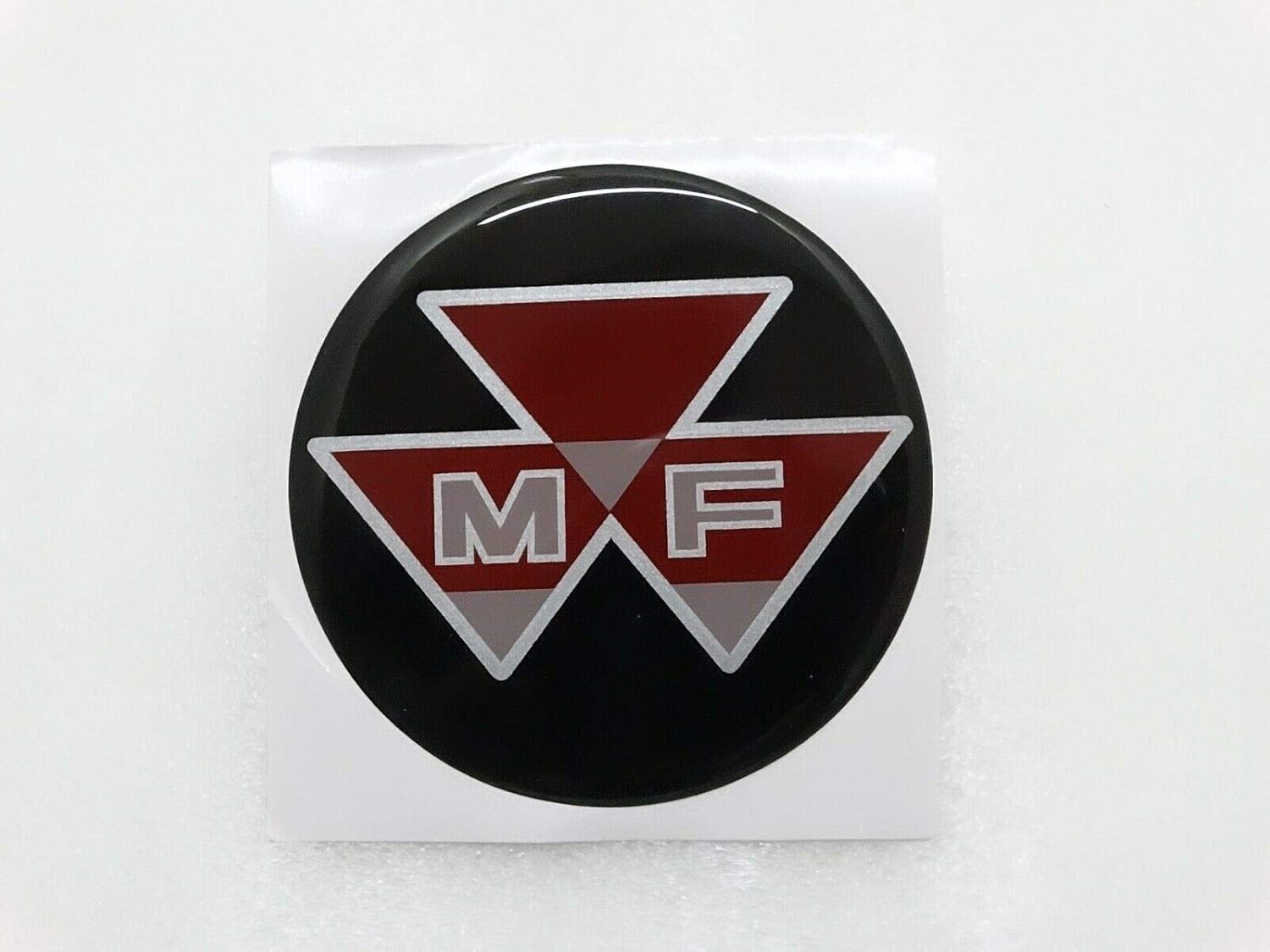 Royal Crusaders Massey Ferguson Round Black Red Logo Sticker Unit 90mm