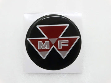 Royal Crusaders Massey Ferguson Round Black Red Logo Sticker Unit 90mm