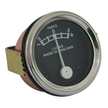 TAURISH New Repro Lucas 8 Ampere Meter Ammeter For Tractor Car Universal Fit