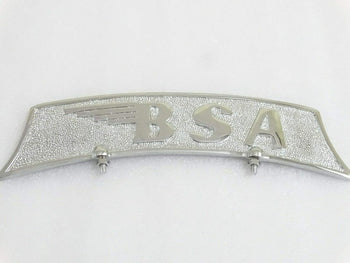 Royal Crusaders BSA Embossed Chromed Brass Number Plate