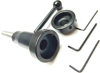 TAURISH Lathe Tailstock Die Holder Attachment in 2MT Shank - Multiple Die Sizes 13/16