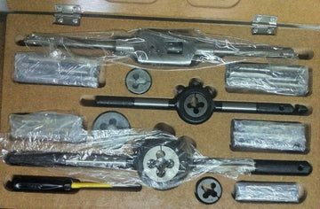 HEAVY DUTY TAP AND DIE SET 1/4 TO 1/2 BRITISH STANDARD FINE- BOXED COMPLETE BSF